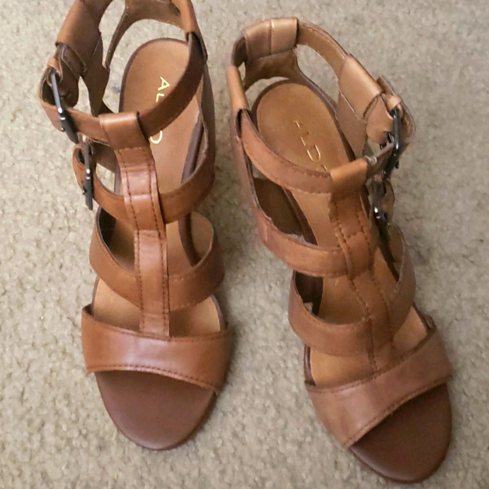 Aldo gladiator strap heels